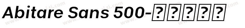 Abitare Sans 500字体转换